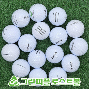 볼빅 2p&3p 화이트 혼합 A-급 로스트볼 16개